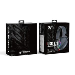 Auriculares Gaming con luz RGB 7.1 USB H2019U - Image 4