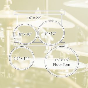 Bateria de 5 piezas DP-109CH22 Peace + Asiento y platillos - Image 4