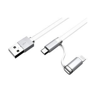 Cable de datos 2 en 1 LC84 Android / iOS - Image 1