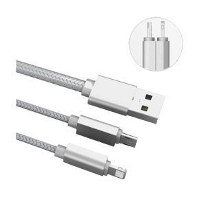 Cable de datos 2 en 1 LC86 Android / iOS - Image 2