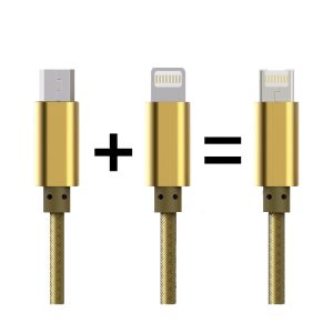 Cable de datos 2 en 1 LC88 Android / iOS - Image 2