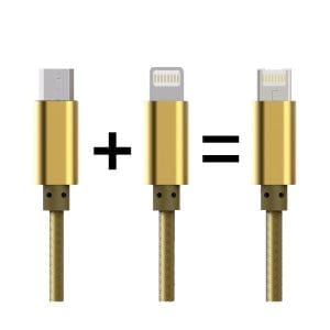 Cable de datos 2 en 1 LC88 Android / iOS - Image 2