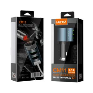 Cargador para carro CM11 LDNIO Android / iOS - Image 3