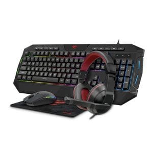Combo Gaming 4 en 1 teclado + mouse + audifono + pad mouse KB501CM Havit - Image 1