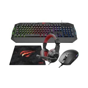 Combo Gaming 4 en 1 teclado + mouse + audifono + pad mouse KB501CM Havit - Image 2
