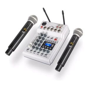 Consola de Audio + Kit de 2 micrófonos inalámbricos NG04W Accuracy - Image 2