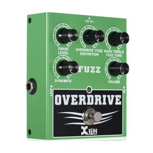 Pedal de guitarra XVIVE W2 OVERDRIVE FUZZ GREEN - Image 3
