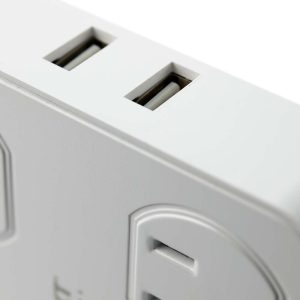 Enchufe Inteligente cuádruple con carga Usb MHP-T610 Nexxt - Image 4