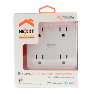 Enchufe Inteligente cuádruple con carga Usb MHP-T610 Nexxt - Image 2