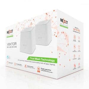 Sistema Wifi Mesh Vektor 2400AC Nexxt 1200Mbps Kit por 2 - Image 4