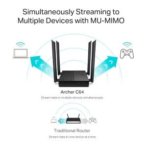 Router WiFi Wireless MU-MIMO AC1200 ArcherC64 Tp-Link - Image 6