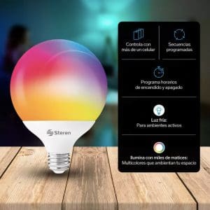 Foco Inteligente Globo LED RGB de 15W SHOME-122 Steren - Image 4