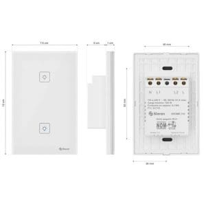 Interruptor de luz Inteligente doble touch SHOME-110 Steren - Image 3