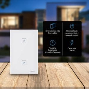 Interruptor de luz Inteligente doble touch SHOME-110 Steren - Image 4