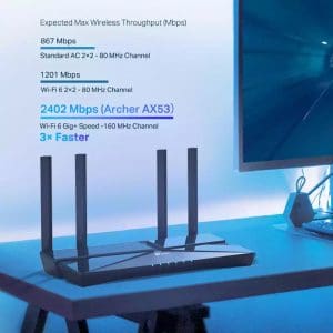 Router Wi-Fi 6 Gigabit de doble banda AX3000 Archer Ax53 Tp-link - Image 6