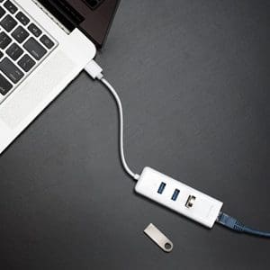 Adaptador USB 2en1 con HUB de 3 Puertos USB 3.0 y Adaptador Ethernet Tp-Link - Image 8