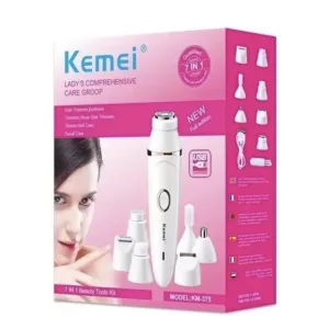 Depilador Femenino Recargable 7 en 1 KM-375 Kemei - Image 3