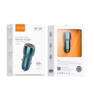 Cargador de Celular para Vehículo 40W Tipo-C CC525C Vidvie - Image 3