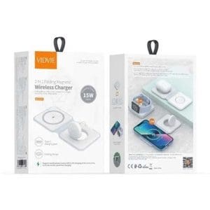 Cargador inalámbrico 2 en 1 WLC1409 Vidvie - Image 2