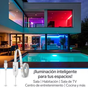 Cinta LED inteligente multicolor SHOME-127 2M Steren - Image 4