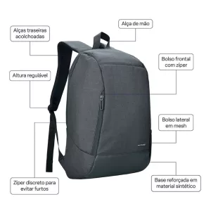 Mochila para laptop 15.6P BO426 Multilaser - Image 5