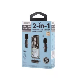 Micrófono Inalámbrico para streaming 2 en 1 KO3 Remax - Image 4