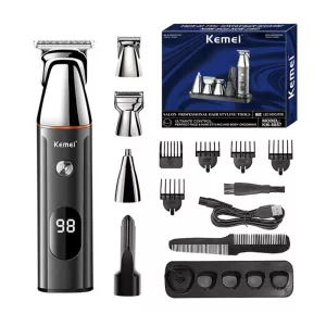 Cortador de cabello 5en1 KM-5857 Kemei - Image 2