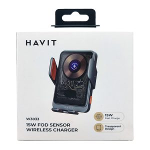 Soporte de celular para vehículo con carga inalámbrica W3033 Havit - Image 5