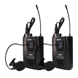 Micrófono inalámbrico doble Corbata/Diadema D2LH Grober - Image 1