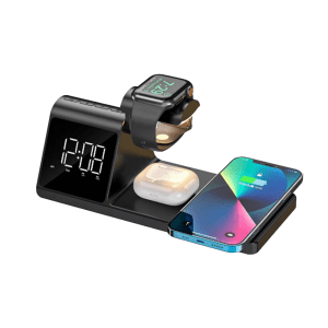 Reloj despertador con estación de carga inalámbrica 3 en 1 de 15W W3042 Havit - Image 1