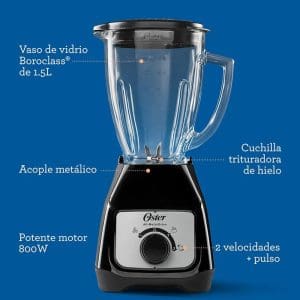 Licuadora de 1.5L 2 velocidades BRD-013 Oster - Image 4