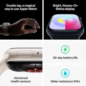 Apple Watch Series 9 de 41mm Aluminium Black + Black Band - Image 5