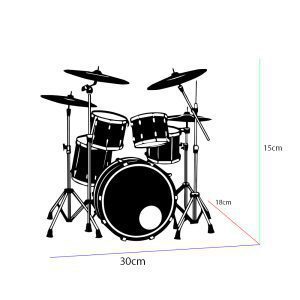 Set Batería a Escala Linkin Park 1 30cm MRA Craft - Image 3