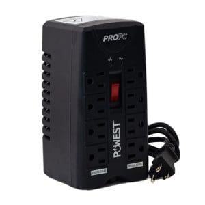 Regulador de Voltaje 8 tomas 1000VA Powest - Image 3