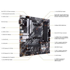 MainBoard Prime Dual B550M-A AC Asus - Image 3