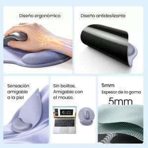 Pad Mouse Ergonómico con Gel LP668 Nitron - Image 5