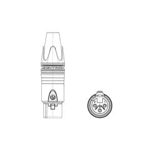 Conector NC3FXX Plug Canon Hembra (XLR) Neutrik - Image 8