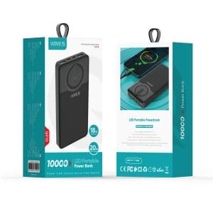 Power Bank de 10000mAh QP10 LED Vidvie - Image 5