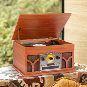 Tocadiscos T8 Vintage 8 en 1 Vinilo RMC - Image 4