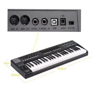 Controlador MIDI Panda49 de 49 teclas Worlde - Image 6