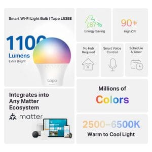 Foco inteligente multicolor Tapo L535E 2-PACK Tp-Link - Image 5