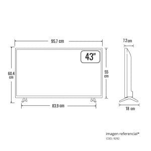 Smart tv de 43p Google tv 4K 43V6C TCL - Image 8