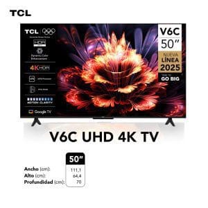 Smart tv de 50p Google tv Led 4K 50V6C TCL - Image 5