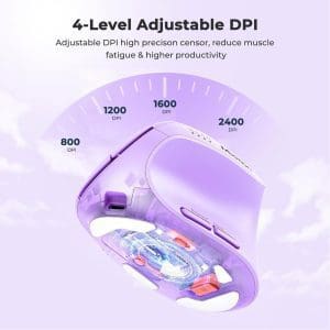 Mouse inalambrico Vertical MT-BTM008 Meetion - Image 6