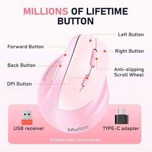 Mouse inalambrico Vertical MT-BTM008 Meetion - Image 9