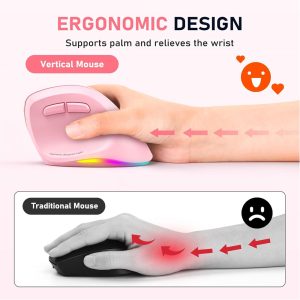 Mouse inalambrico Vertical MT-BTM008 Meetion - Image 7