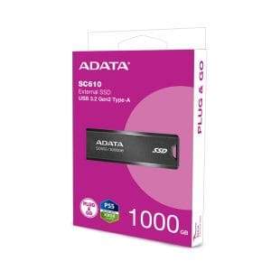 Disco Solido Externo1000GB SC610-1000G-CBK/RD Adata - Image 6