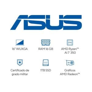 Laptop Vivobook de 16p R7/16GB/1TB M1607KA Asus - Image 9