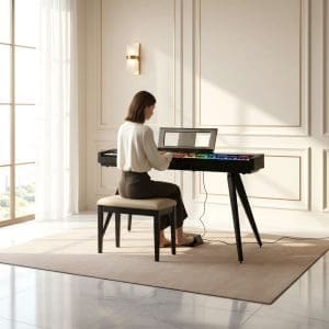 Piano Digital de 88 Teclas S267 PVC Beisite - Image 7