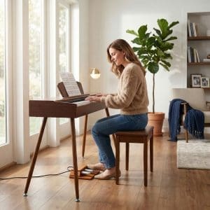 Piano Digital de 88 Teclas S195 PVC Beisite - Image 14